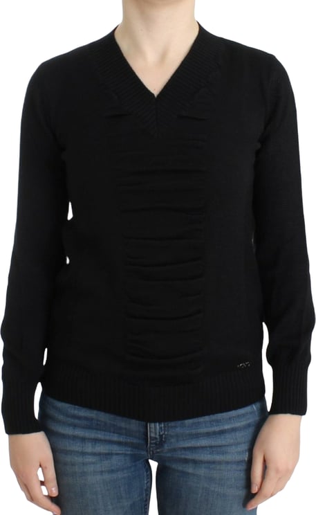 Costume National Costume National Black V-neck wool sweater