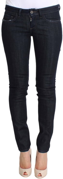 Costume National Costume National Blue Cotton Stretch Slim Fit Jeans
