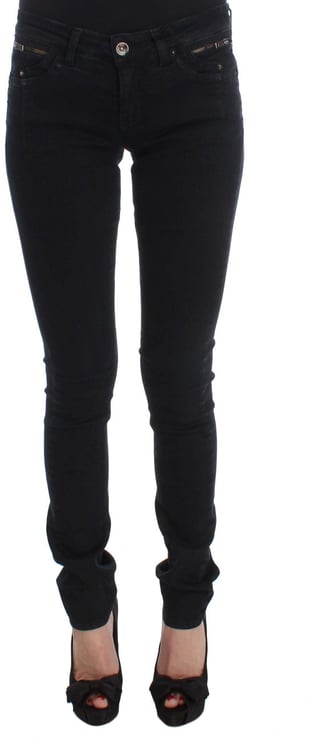 Costume National Costume National Black Cotton Slim Fit Denim Jeans
