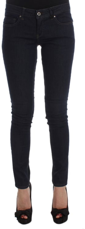 Costume National Costume National Blue Cotton Blend Slim Fit Jeans