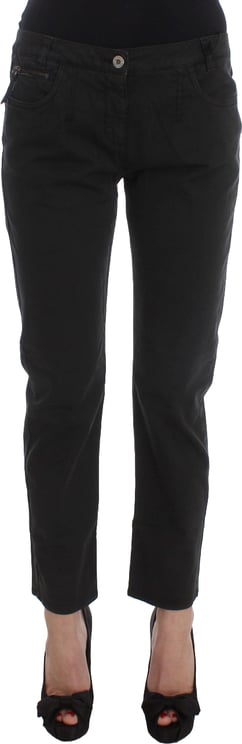 Costume National Costume National Black Cotton Capri Cropped Denim Jeans