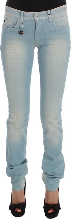 Costume National Costume National Blue Cotton Blend Super Slim Fit Jeans