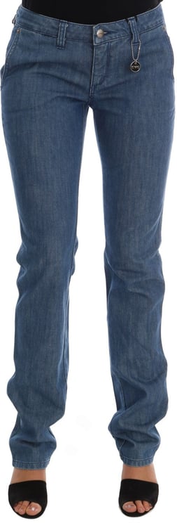 Costume National Costume National Blue Wash Cotton Slim Denim Jeans