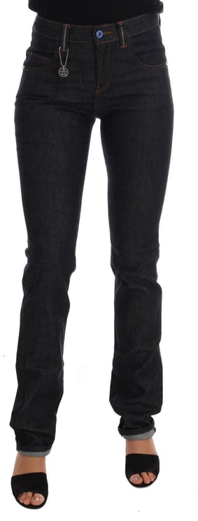 Costume National Costume National Blue Cotton Stretch Slim Fit Jeans