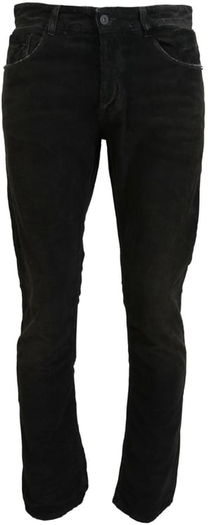 Costume National Costume National Gray Cotton Corduroy Men Casual Jeans
