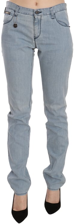 Costume National Costume National Light Blue Mid Waist Skinny Denim Jeans