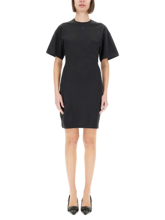 COURREGES Short Cotton Dress