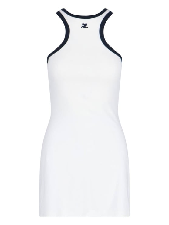 COURREGES Mini Sheath Dress – White