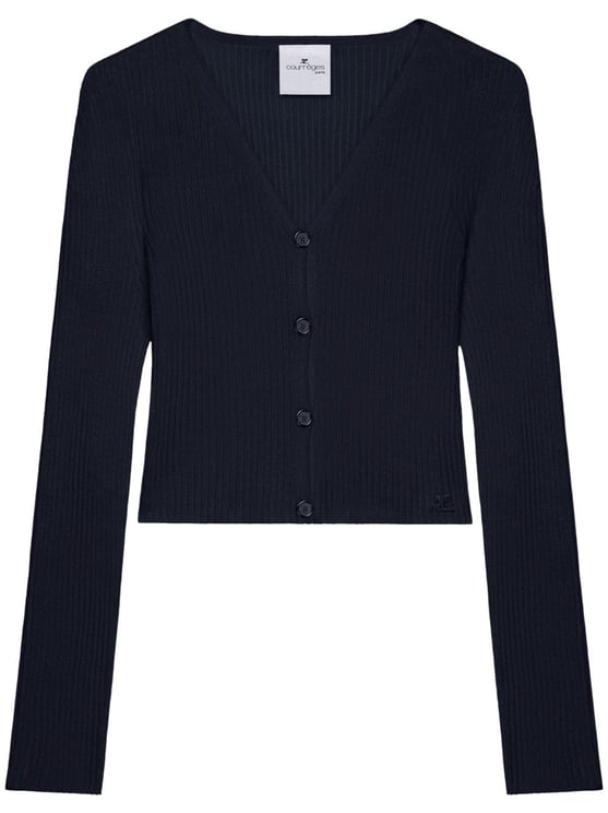 COURREGES Ribbed Knit Sweater