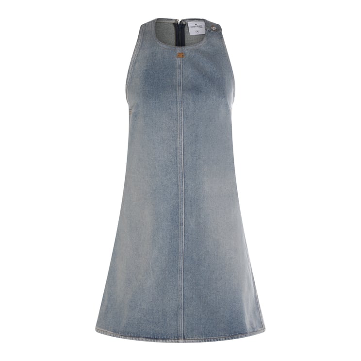 COURREGES A-Line Denim Mini Dress