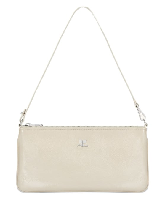 COURREGES Rectangular Handbag with Minimalist Design and Detachable Strap
