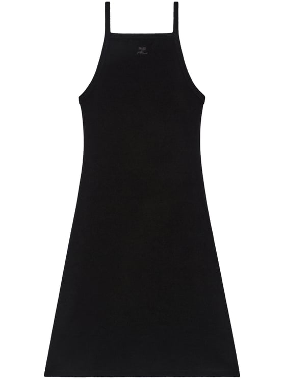 COURREGES Spongy Heritage Mini Dress with Flared Silhouette