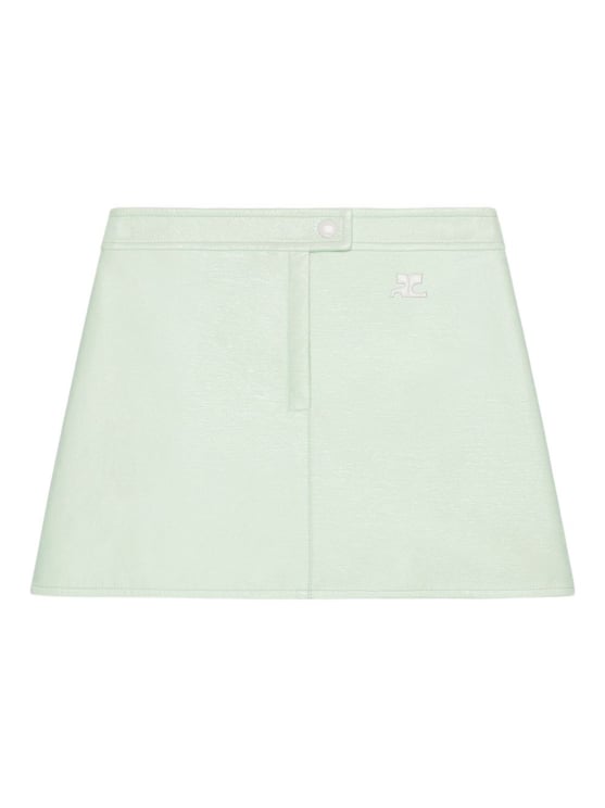 COURREGES Light Mint Mini Skirt