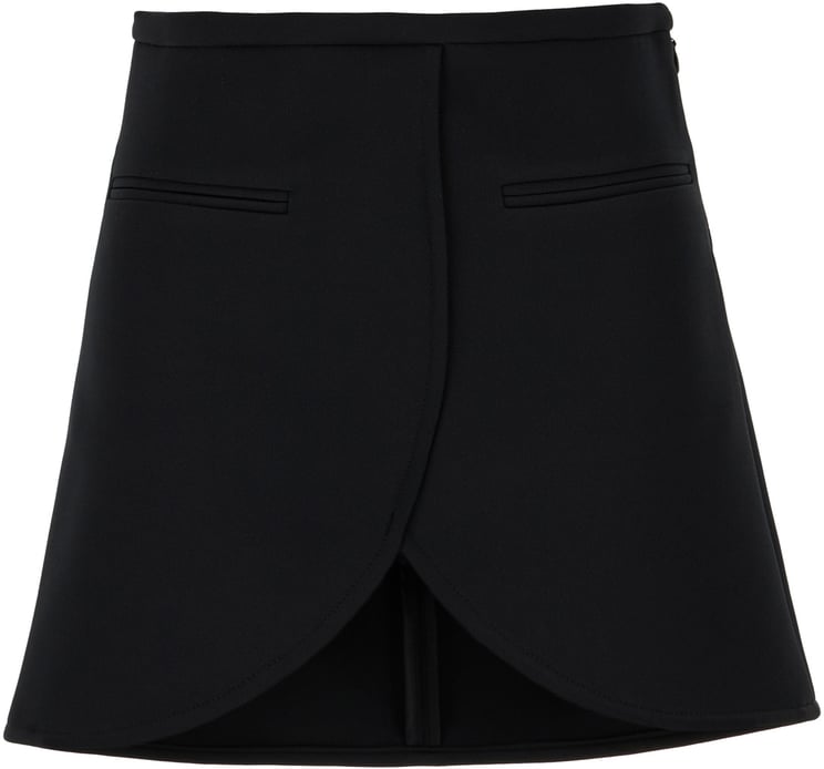 COURREGES Courreges Black polyester blend mini skirt