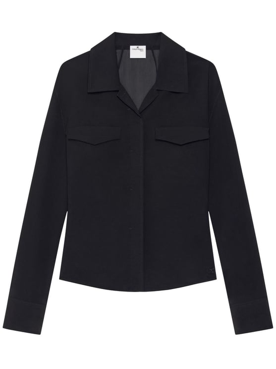 COURREGES Long-Sleeved Black Top