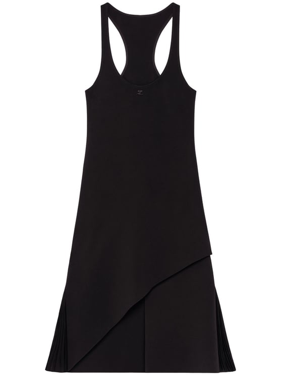 COURREGES Knee-Length Black Dress
