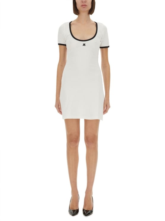 COURREGES "Holistic Contrast" Mini Dress