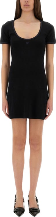 COURREGES "Holistic Contrast" Mini Dress