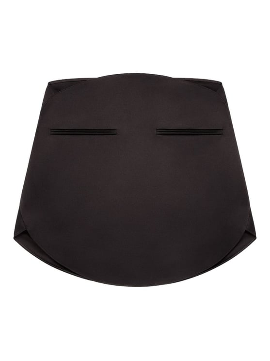 COURREGES Mini Skirt with Satin Finish