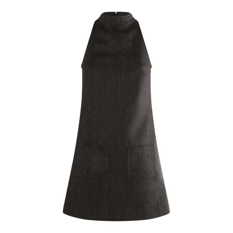 COURREGES Black Wool Dress