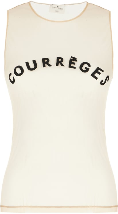 COURREGES Courreges Skin pink stretch nylon top