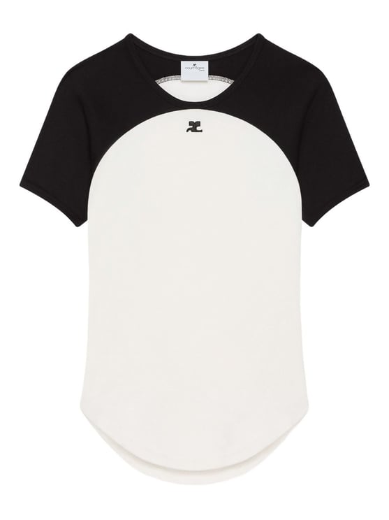 COURREGES T-Shirts And Polos White/Black