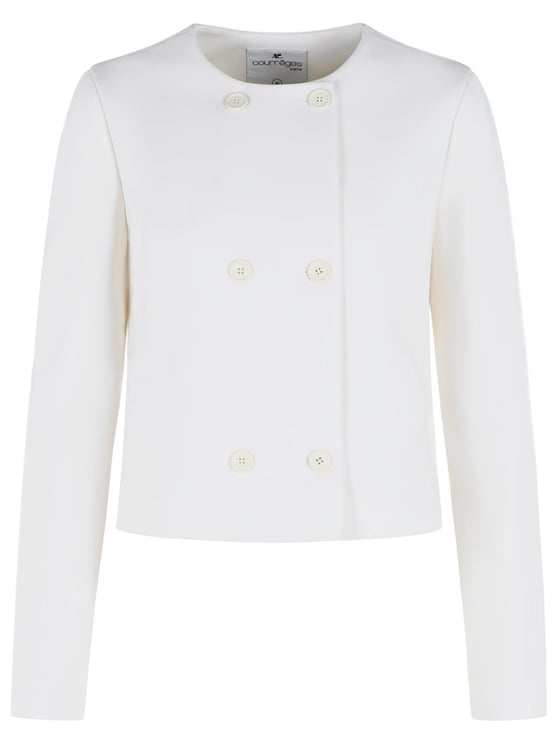 COURREGES White Wool Blend Jacket