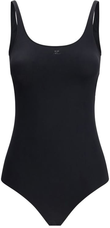 COURREGES Courrèges Black Elastane One-Piece Swimsuit