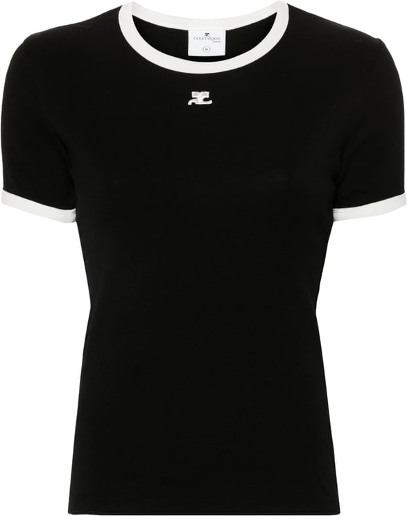 COURREGES Top Black/White