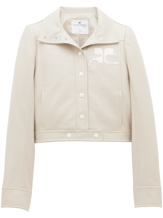 COURREGES Cropped Silk And Nylon Jacket