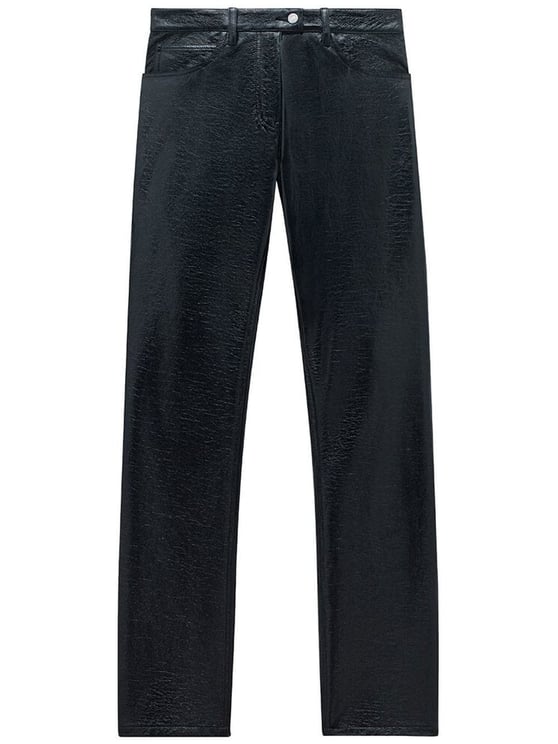 COURREGES Black Stretch Cotton Trousers