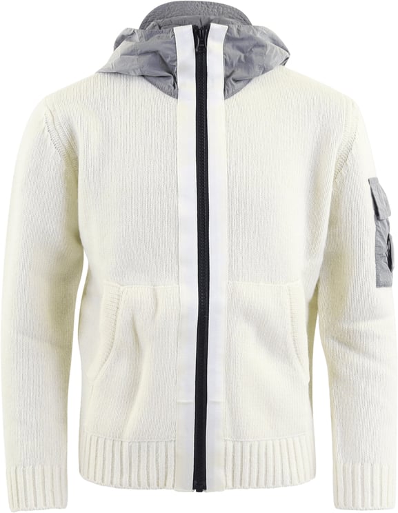 CP Company Kids Knitwear Cardigan Wit