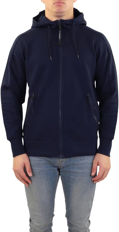 CP Company Heren Zip-Up Hoodie Blauw