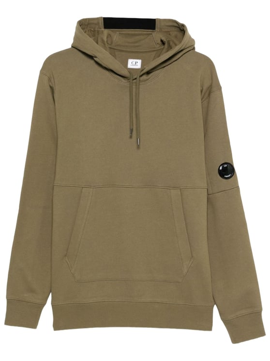CP Company Brown Kangaroo Pocket Cotton Hoodie