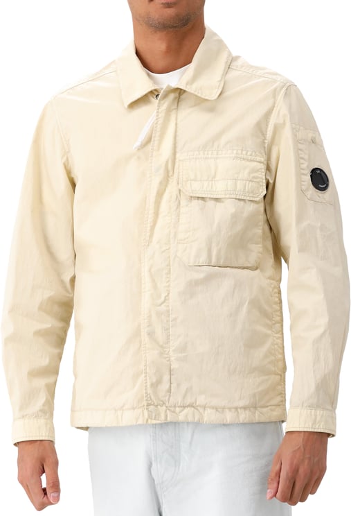 CP Company CP Company Overshirt Geel Zipped Lens