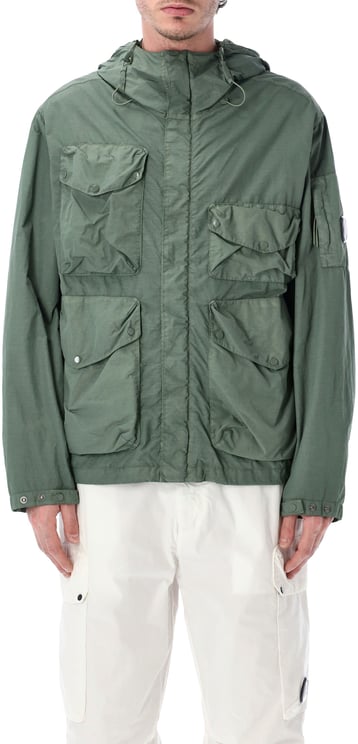 CP Company Outerwear Medium Jacket In Flatt Nylon Olive Laurel Wrea