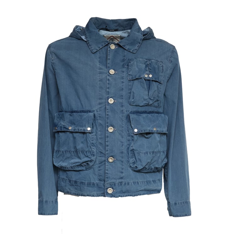 CP Company 50 Fili Bleached Goggle Hooded Jacket