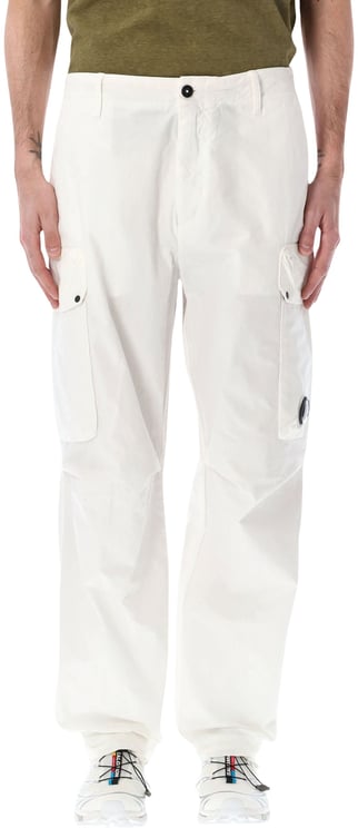 CP Company Pants Cargo Pant In Microreps Bianco