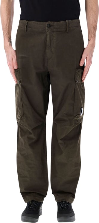 CP Company Pants Cargo Pant In Microreps Dk Olive