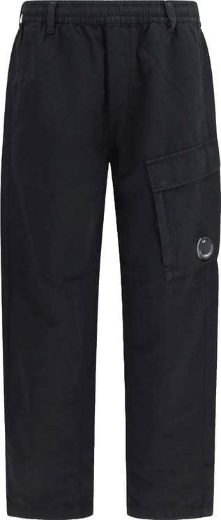 CP Company CARGOBROEK IN ZWART KATOEN/LINNEN