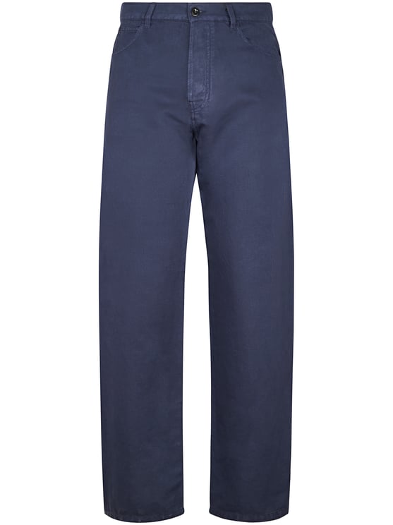 CP Company Five-Pocket Casual Trousers in Cotton-Linen Blend