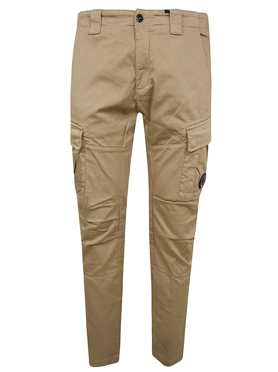 CP Company Ergonomic Fit Cargo Pants in Stretch Cotton Sateen