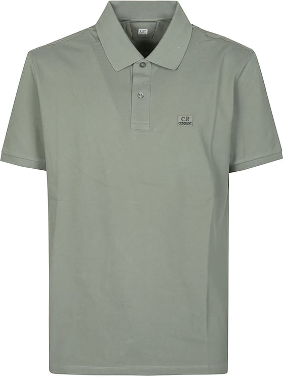 CP Company Short Sleeve Polo Shirt Green