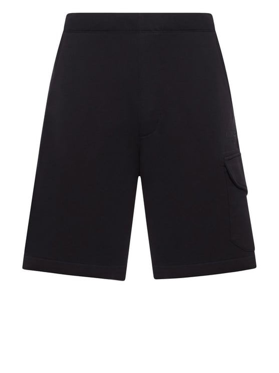 CP Company Brushed Cotton Bermuda Shorts With Drawstring Waist And Logo Detail