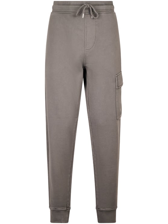 CP Company Relaxed Fit Grey Sweatpants with Distinctive Lens Detail
