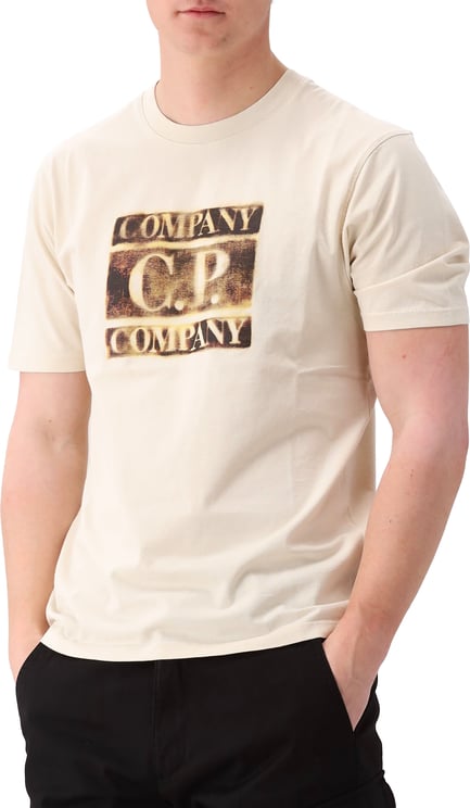 CP Company CP Company T-Shirt Blauw Logo T-Shirt