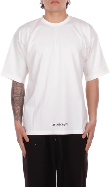 CP Company T-Shirts And Polos Gauze White