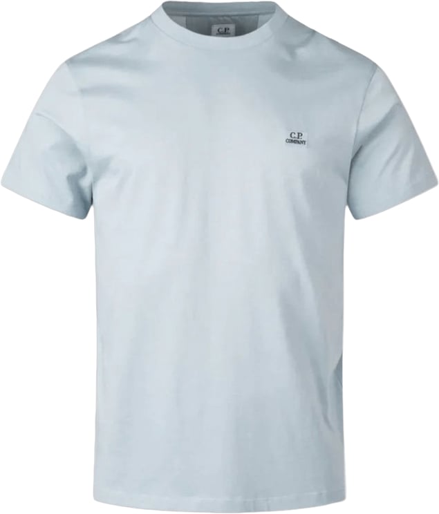 CP Company 30/1 Jersey T-shirt met korte mouwen en logopatch, zilverblauw