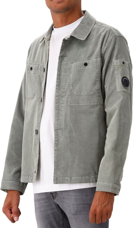 CP Company C.P. Company Overshirt Groen Corduroy Button