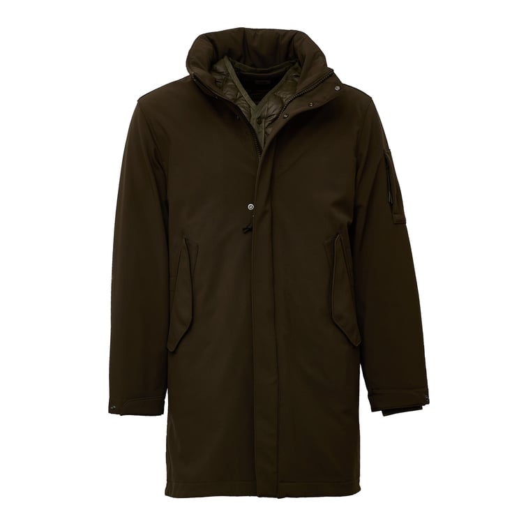 CP Company Long Hooded Padded Parka with Detachable Lining
